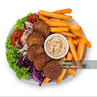 Prato falafel