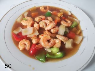 50. Gamberetti in salsa Piccante