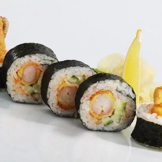 Futomaki langostino y pepino
