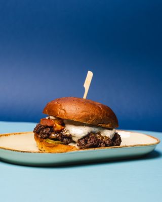 Smash cheese burger