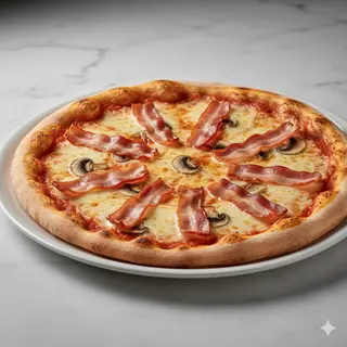 Pizza De Bacon 28 Cm.