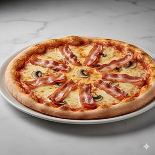 Pizza De Bacon 28 Cm.