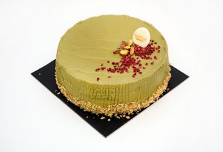 Pistać malina mini torta