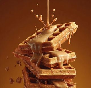 Caramel waffle