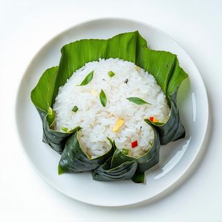 Riso in foglie di loto