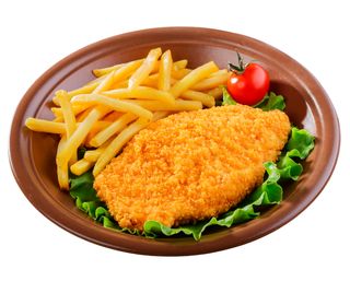 Snitel din piept de pui pané