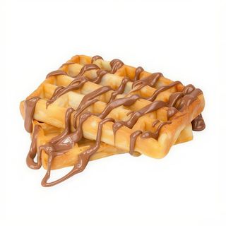 Gofre Con Oreo Y Sirope De Chocolate Blanco