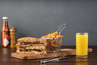 Cheesy Chicken & Mushroom Sandwich