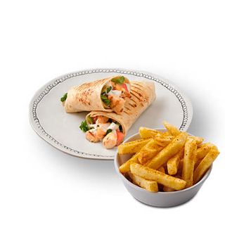 Chicken Wrap + Choice of Side
