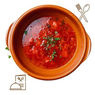 Sopa Borsch Con Pampushky