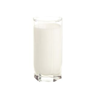 A glass of cold milk