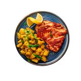 Пилешка пържола с картофи Соте (350г)