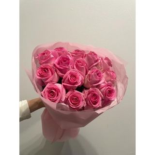 Różowa róża 50 cm, 15 szt w opakowaniu