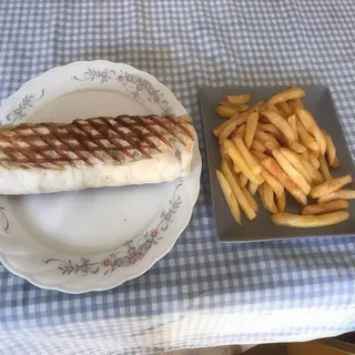 Menú durum rollo de pollo