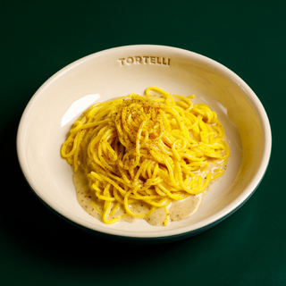 Spaghetti cacio e pepe al tartufo
