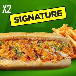 2 Ciabatta Le Plan B ( Poulet Pané aux amandes)