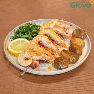 Espetada de Lulas com Gambas