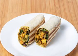 Wrap de pollo al curry