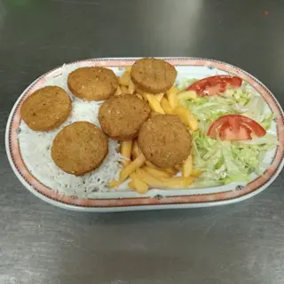 43. Plato De Vegetal Con Falafel (6 Uds.)