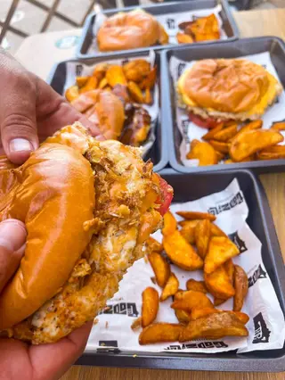 Chickenzilla burger