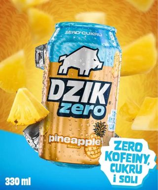 Dzik ZERO - Pineapple 330 ml