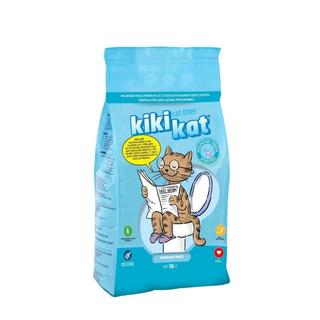 Litière pour Chat au parfum frais de la montagne - Kikikat 10L