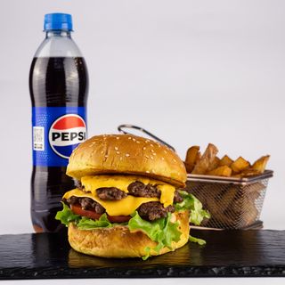 Smash classic double burger MENU