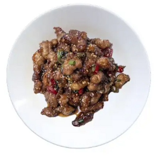 Ternera plancha con salsa ocho delicia picante