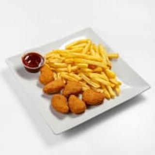 Menú infantil nuggets (6 uds.) + patatas + bebida
