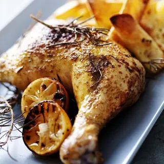 1/4 Poulet Rôti  Avec Sauce