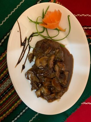 106.Телешки стек с манатарки  (300г)