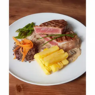 Entrecote Alla Gorgonzola Con Patatas