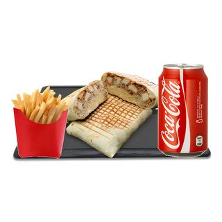 Tacos saucisse + Frite + Coca cola 25 cl