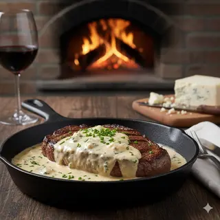 Entrecot Con Nata Y Gorgonzola