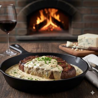 Entrecot Con Nata Y Gorgonzola