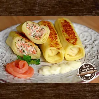 Млинці З Лососем І Сиром