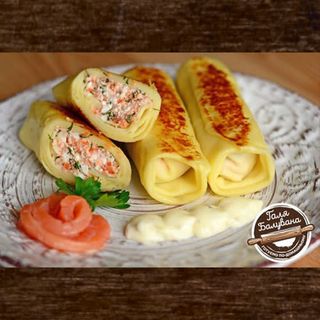 Млинці З Лососем І Сиром