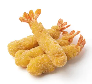 Gambas en tempura