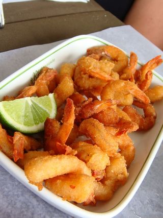 Camarão frito 