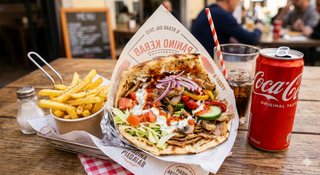 Menù Panino al Kebab con patatine e bevanda