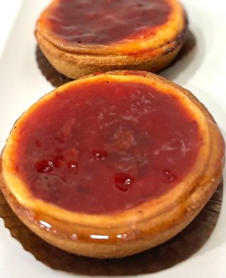 Tartaleta de queso con fresa