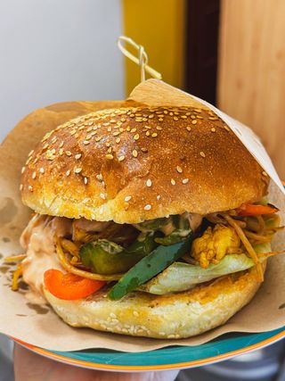 Indian masala noodles kurczak