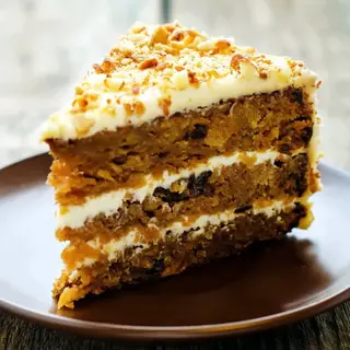 Tarta de zanahoria (ración)