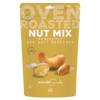 Artcaffe Ready Salted Mixed Nuts [Peanuts, Cashews and Macadamias] 135g