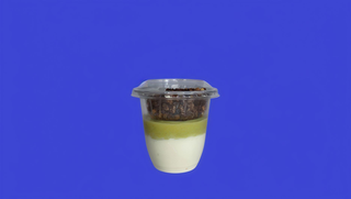 Mini granola z sosem pistacjowym