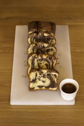 Cake marmolado de vainilla y chocolate