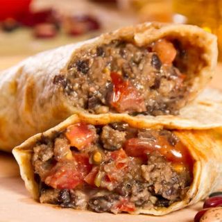 Burrito (XL) De Carnitas Con Frijoles