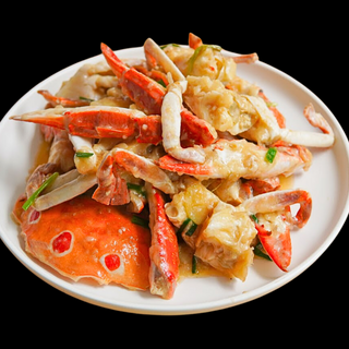 Granchio saltato co zenzero e cipolla（姜葱蟹）