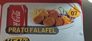 Menu Prato Falafel
