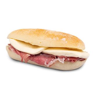 Panino saltimbocca crudo e mozzarella